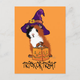 Guinea Pig Halloween Postkarte