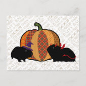 Guinea Pig Halloween Postkarte (Vorderseite)