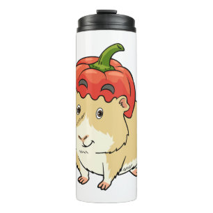 Guinea Pig Halloween Pumpkleider Thermosbecher