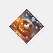 Guinea Pig Halloween Serviette (Ecke)