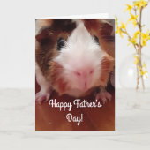 Guinea Pig Happy Vatertag Karte (Gelbe Blume)