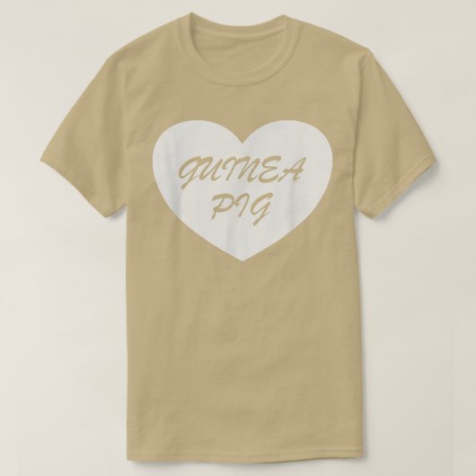 Guinea Pig Heart Apparel Unique Pigs Lover Design T-Shirt (Design vorne)
