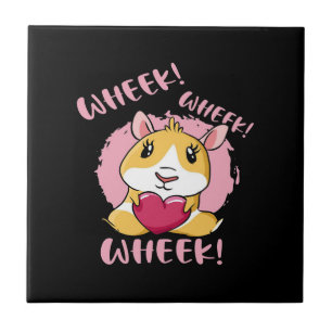 Guinea Pig Heart Wheel Niedliches Baby Pet Lover Fliese