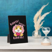 Guinea Pig Heart Wheel | Niedliches Baby Pet Lover Fotoplatte (Seite)