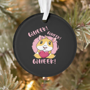Guinea Pig Heart Wheel Niedliches Baby Pet Lover Ornament