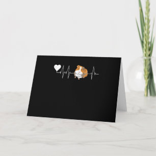 Guinea Pig Heartbeat Niedliches Cavy-Geschenk Karte