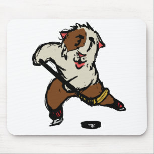 Guinea Pig Hockey Mousepad