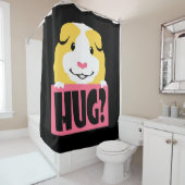 Guinea Pig Hug Cavy Funny Guinea Pig Cute Pet Duschvorhang (Beispiel)