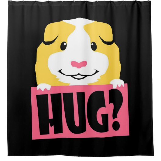 Guinea Pig Hug Cavy Funny Guinea Pig Cute Pet Duschvorhang (Vorderseite)