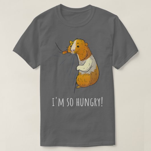 Guinea Pig ich bin so hungrig T-Shirt (Design vorne)