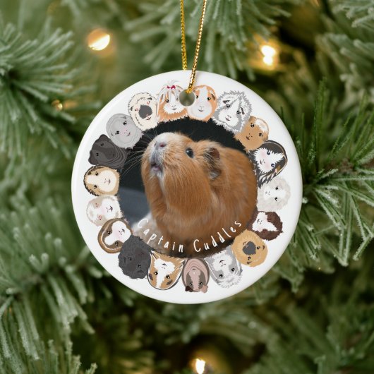 Guinea Pig individuell einstellbar Keramik Ornament (Baum)
