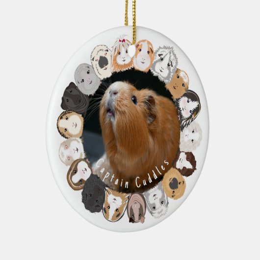 Guinea Pig individuell einstellbar Keramik Ornament (Rechts)