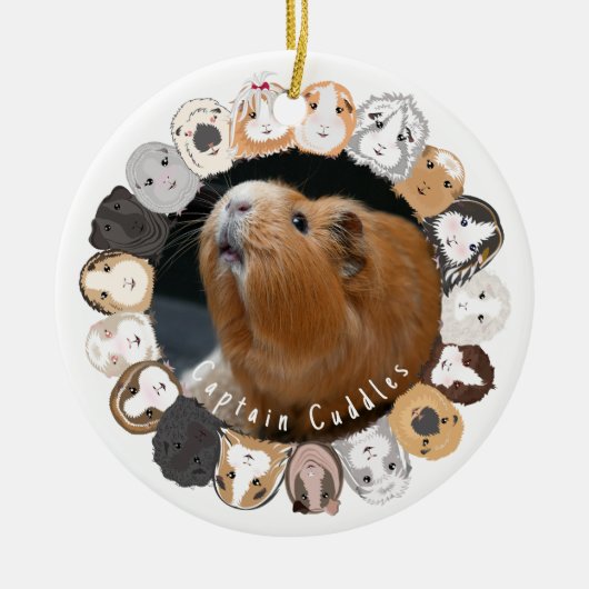 Guinea Pig individuell einstellbar Keramik Ornament (Vorne)