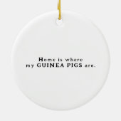 Guinea Pig individuell einstellbar Keramik Ornament (Hinten)