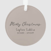 Guinea Pig individuell einstellbar Ornament (Rückseite)