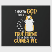 Guinea Pig ist ein echter Freund Geschenkpapier (Flach)
