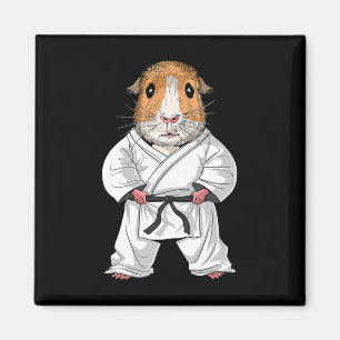 Guinea Pig Karate Ninja Jiu-jitsu Taekwondo Martia Magnet
