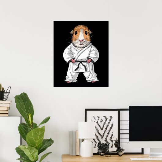 Guinea Pig Karate Poster (Heimbüro)