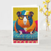 Guinea Pig Karte (Gelbe Blume)