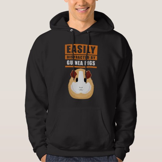 Guinea Pig | Leicht von Schweinen abgelenkt Hoodie (Vorderseite)