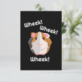 Guinea Pig Liebe Dankeskarte (Stehend Vorderseite)