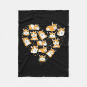 Guinea Pig Liebe Fleecedecke (Vorderseite)