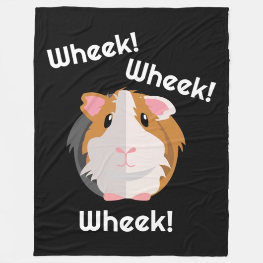 Guinea Pig Liebe Fleecedecke (Vorderseite)