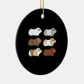 Guinea Pig | Liebe Guinea Pig Wheek Wheek Füttre Keramik Ornament (Rechts)