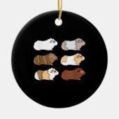 Guinea Pig | Liebe Guinea Pig Wheek Wheek Füttre Keramik Ornament (Vorne)