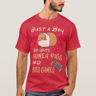 GUINEA PIG Liebe Guinea Schweine und Videospiele ( T-Shirt