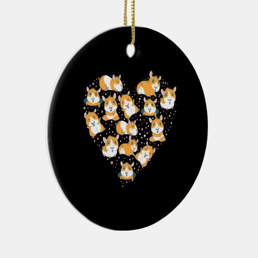 Guinea Pig Liebe Keramik Ornament (Rechts)