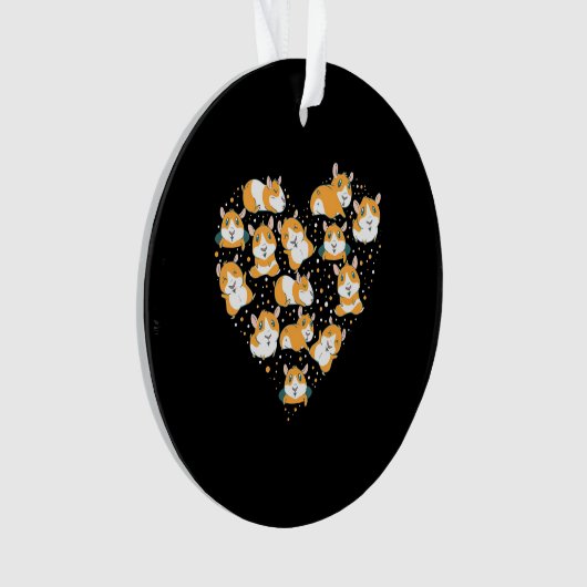Guinea Pig Liebe Ornament (Vorderseite)