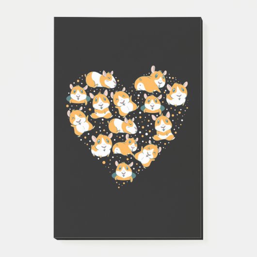 Guinea Pig Liebe Post-it Klebezettel (Vorderseite)