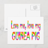 Guinea Pig Liebe Postkarte (Vorne/Hinten)