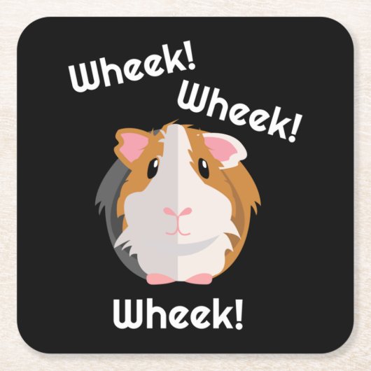 Guinea Pig Liebe Rechteckiger Pappuntersetzer (Vorderseite)