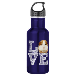 Guinea Pig Liebe Rodent Wheel Edelstahlflasche