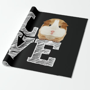 Guinea Pig Liebe Rodent Wheel Geschenkpapier