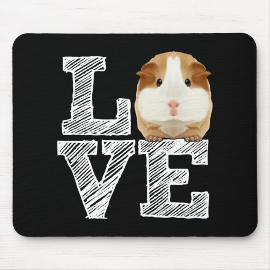 Guinea Pig Liebe Rodent Wheel Mousepad (Vorne)