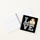 Guinea Pig Liebe Rodent Wheel Notizblock (Innenseite)