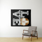 Guinea Pig Liebe Rodent Wheel Wandteppich (Beispiel (Horizontal))