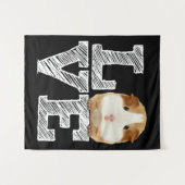 Guinea Pig Liebe Rodent Wheel Wandteppich (Vorderseite (Horizontal))