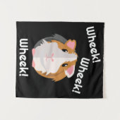 Guinea Pig Liebe Wandteppich (Vorderseite (Horizontal))