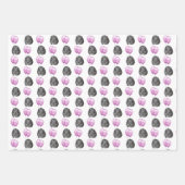 Guinea Pig Lila Balloons Individuelle Name Geburts Geschenkpapier Set (Vorderseite 3)