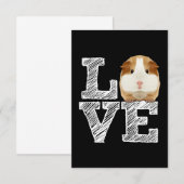 Guinea Pig Love Rodent Wheek Dankeskarte (Vorne/Hinten)