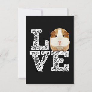 Guinea Pig Love Rodent Wheek Dankeskarte