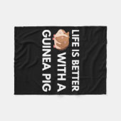 Guinea Pig Lover Fleecedecke (Vorderseite (Horizontal))