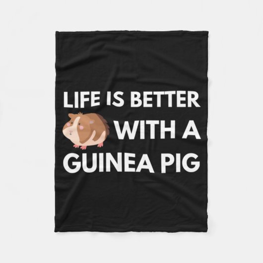 Guinea Pig Lover Fleecedecke (Vorderseite)