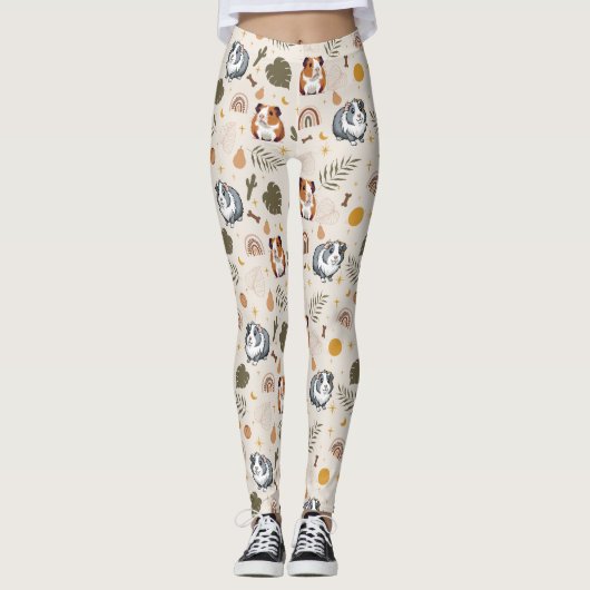 Guinea Pig Lover Geschenk Leggings (Vorderseite)