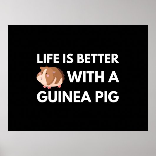 Guinea Pig Lover Poster (Vorne)