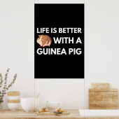 Guinea Pig Lover Poster (Küche)